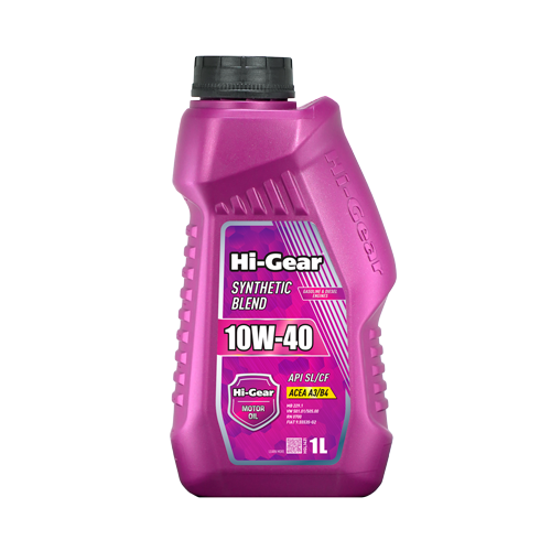 Hi-Gear 10W-40 API SL/CF ACEA A3/B4 Масло моторное полусинтетическое, 1 л